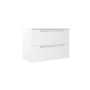 ICO Bath Coda 32" Wide Vanity Set with Cabinet, Stone Composite Vanity Cabinet Top, and Modern Legs - Less Sink Matte White
