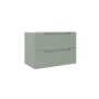 ICO Bath Coda 32" Wide Vanity Set with Cabinet, Stone Composite Vanity Cabinet Top, and Modern Legs - Less Sink Sage Green