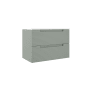 ICO Bath Coda 32" Wide Vanity Set with Cabinet, Stone Composite Vanity Cabinet Top, and Modern Legs - Less Sink Sage Green Ripple