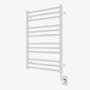 ICO Bath Tuzio Avento 23-1/2"W x 31"H 120 V Plug-In Steel Towel Warmer Matte White