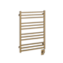 ICO Bath Tuzio Avento 23-1/2"W x 31"H 120 V Plug-In Steel Towel Warmer PVD Brushed Bronze