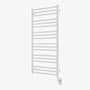 ICO Bath Tuzio Avento 23-1/2"W x 47-1/2"H 120 V Plug-In Steel Towel Warmer Matte White