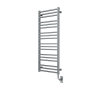 ICO Bath Tuzio Avento 23-1/2"W x 47-1/2"H 120 V Plug-In Steel Towel Warmer Brushed Nickel