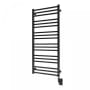 ICO Bath Tuzio Avento 23-1/2"W x 47-1/2"H 120 V Plug-In Steel Towel Warmer Matte Black