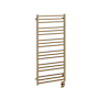 ICO Bath Tuzio Avento 23-1/2"W x 47-1/2"H 120 V Plug-In Steel Towel Warmer PVD Brushed Bronze