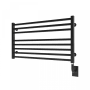 ICO Bath Tuzio Avento 35-1/2"W x 19"H 120 V Plug-In Steel Towel Warmer Matte Black