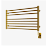 ICO Bath Tuzio Avento 35-1/2"W x 19"H 120 V Plug-In Steel Towel Warmer PVD Brushed Gold
