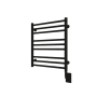 ICO Bath Tuzio Sorano 19-1/2"W x 23"H 110-120V Plug-In Stainless Steel Towel Warmer Matte Black