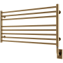 ICO Bath Tuzio Sorano 35-1/2"W x 19"H 110-120V Plug-In Stainless Steel Towel Warmer PVD Brushed Bronze