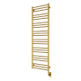 ICO Bath Tuzio Sorano 19-1/2"W x 64"H 110-120V Plug-In Stainless Steel Towel Warmer Brushed Gold Dark