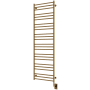 ICO Bath Tuzio Sorano 19-1/2"W x 64"H 110-120V Plug-In Stainless Steel Towel Warmer PVD Brushed Bronze