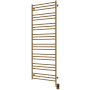 ICO Bath Tuzio Sorano 23-1/2"W x 64"H 110-120V Plug-In Stainless Steel Towel Warmer PVD Brushed Bronze