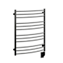 ICO Bath Tuzio Laveno 23-1/2"W x 31"H 120 V Plug-In Steel Towel Warmer Matte Black