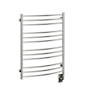 ICO Bath Tuzio Laveno 23-1/2"W x 31"H 120 V Plug-In Steel Towel Warmer Polished Nickel