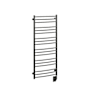 ICO Bath Tuzio Laveno 19-1/2"W x 47-1/2"H 120 V Plug-In Steel Towel Warmer Matte Black