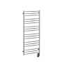 ICO Bath Tuzio Laveno 19-1/2"W x 47-1/2"H 120 V Plug-In Steel Towel Warmer Polished Nickel