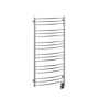ICO Bath Tuzio Laveno 23-1/2"W x 47-1/2"H 120 V Plug-In Steel Towel Warmer Polished Nickel