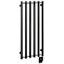ICO Bath Tuzio Rosendal 16-1/2"W x 37-1/2"H 120 V Plug-In Steel Towel Warmer Matte Black