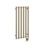 ICO Bath Tuzio Rosendal 16-1/2"W x 37-1/2"H 120 V Plug-In Steel Towel Warmer PVD Brushed Bronze