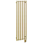 ICO Bath Tuzio Rosendal 16-1/2"W x 59"H 120 V Plug-In Steel Towel Warmer PVD Brushed Gold