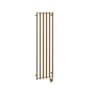 ICO Bath Tuzio Rosendal 16-1/2"W x 59"H 120 V Plug-In Steel Towel Warmer PVD Brushed Bronze