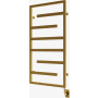 ICO Bath Tuzio Vasto 23-1/2"W x 47-1/2"H 120 V Plug-In Steel Towel Warmer PVD Brushed Gold