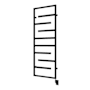 ICO Bath Tuzio Vasto 23-1/2"W x 64"H 120 V Plug-In Steel Towel Warmer Matte Black