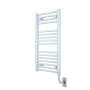 ICO Bath Tuzio Savoy 19"W x 31"H Hydronic Steel Towel Warmer White