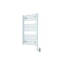 ICO Bath Tuzio Savoy 23-1/2"W x 31"H Hydronic Steel Towel Warmer White