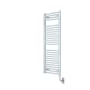 ICO Bath Tuzio Savoy 19"W x 47-1/2"H Hydronic Steel Towel Warmer White