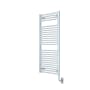 ICO Bath Tuzio Savoy 23-1/2"W x 47-1/2"H Hydronic Steel Towel Warmer White