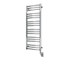 ICO Bath Tuzio Laveno 19-1/2"W x 47-1/2"H Hydronic Steel Towel Warmer Chrome