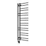 ICO Bath Tuzio Ortona 19-1/2"W x 60-1/2"H 120 V Hydronic Stainless Steel Towel Warmer Matte Black