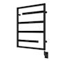 ICO Bath Tuzio Vasto 23-1/2"W x 31"H 120 V Hydronic Stainless Steel Towel Warmer Matte Black