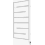 ICO Bath Tuzio Vasto 23-1/2"W x 47-1/2"H 120 V Hydronic Stainless Steel Towel Warmer Matte White