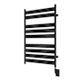 ICO Bath Tuzio Romano 19-1/2"W x 37"H 120 V Hydronic Stainless Steel Towel Warmer Matte Black