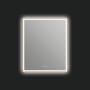 ICO Bath Eden 30" W x 36" H Modern Rectangular Aluminum Framed Bathroom Wall Mirror with Light Brushed Bronze