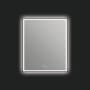 ICO Bath Eden 30" W x 36" H Modern Rectangular Aluminum Framed Bathroom Wall Mirror with Light Matte Black