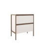 ICO Bath Tempo 32" Wide Vanity Set with Double Drawer Cabinet and Stone Composite Vanity Cabinet Top - Less Sink Matte White