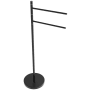 ICO Bath Volkano Double Bar Towel Stand Matte Black
