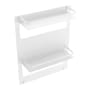 ICO Bath 13-3/4" Stainless Steel Wall Shelf Matte White