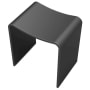 ICO Bath Volkano 16-3/4" Tall Portable Shower Seat Matte Black