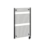 ICO Bath Tuzio Savoy 29-1/2"W x 47-1/2"H 120 V Hardwired Steel Towel Warmer Matte Black