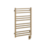 ICO Bath Tuzio Avento 19-1/2"W x 31"H 120 V Hardwired Steel Towel Warmer PVD Brushed Bronze