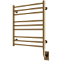 ICO Bath Tuzio Sorano 19-1/2"W x 23"H 110-120V Hardwired Stainless Steel Towel Warmer PVD Brushed Bronze