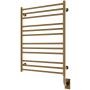 ICO Bath Tuzio Sorano 23-1/2"W x 31"H 110-120V Hardwired Stainless Steel Towel Warmer PVD Brushed Bronze