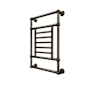 ICO Bath Tuzio Thames 23-1/2"W x 34-1/2"H 110 V Hardwired Steel Towel Warmer Polished Nickel