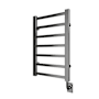 ICO Bath Tuzio Milano 19-1/2"W x 31"H 110 V Hardwired Steel Towel Warmer Chrome