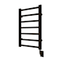 ICO Bath Tuzio Milano 19-1/2"W x 31"H 110 V Hardwired Steel Towel Warmer Matte Black