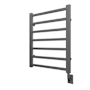 ICO Bath Tuzio Milano 23-1/2"W x 31"H 110 V Hardwired Steel Towel Warmer Brushed Nickel